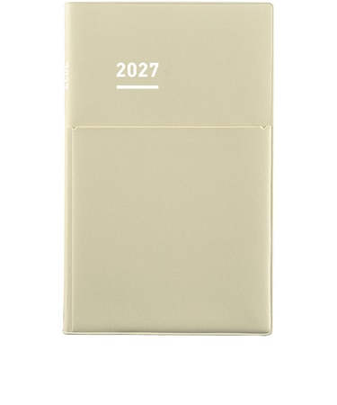 【2026年12月始まり】　コクヨ（KOKUYO）　ジブン手帳Biz　A5スリム　ウィークリーバーチカル　ニ-JB1LS-27　ベージュ　月曜始まり