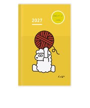 【2027年1月始まり】 コクヨ(KOKUYO) ジブン手帳DAYs A5スリム デイリー1日1ページ ニ-JD1L2-27 限定羊柄/イエロー 月曜始まり