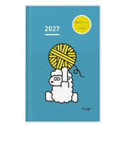 【2027年1月始まり】 コクヨ(KOKUYO) ジブン手帳DAYs A5スリム デイリー1日1ページ ニ-JD1L1-27 限定羊柄/ブルー 月曜始まり