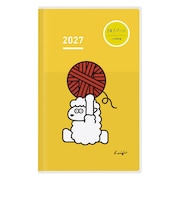【2027年1月始まり】　コクヨ（KOKUYO）　ジブン手帳DAYs　mini　B6スリム　デイリー1日1ページ　ニ-JDM1L2-27　限定羊柄/イエロー　月