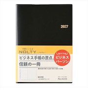 【2026年12月始まり】　ノルティ（NOLTY）　能率手帳　A5　ウィークリーレフト　6226　黒　月曜始まり