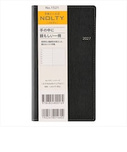 【2026年12月始まり】 ノルティ(NOLTY) エクセルカジュアル1 定形外 ウィークリーレフト 1521 ブラック 月曜始まり