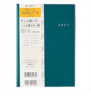 【2026年12月始まり】　ノルティ（NOLTY）　アクセス　A5　マンスリーブロック　6473　ディープブルー　月曜始まり