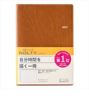 【2026年12月始まり】　ノルティ（NOLTY）　エクリ1　A5　ウィークリーレフト　6313　キャメル　月曜始まり