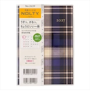 【2026年11月始まり】　ノルティ（NOLTY）　マンスリーB6-i　マンスリーブロック　2639　タータンブルー　日曜始まり