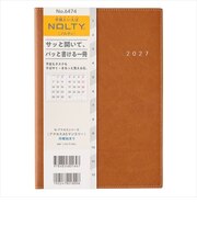【2026年12月始まり】　ノルティ（NOLTY）　アクセス　A5　マンスリーブロック　6474　キャメル　月曜始まり