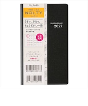 【2026年12月始まり】　ノルティ（NOLTY）　マンスリースリム-i　アイダにメモ　マンスリーブロック　1640　ブラック　日曜始まり
