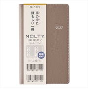 【2026年12月始まり】 ノルティ(NOLTY) バディ1 定形外 ウィークリーホリゾンタル 1823 グレージュ 月曜始まり