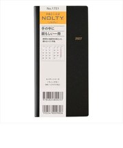 【2026年12月始まり】　ノルティ（NOLTY）　ウィック5　定形外　マンスリーブロック　1751　黒　月曜始まり