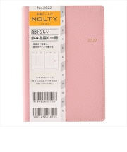【2026年12月始まり】 ノルティ(NOLTY) キャレル A6 ウィークリーバーチカル 2022 ピンク 月曜始まり