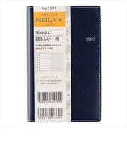 【2026年12月始まり】 ノルティ(NOLTY) ポケットカジュアル4 定形外 ウィークリーレフト 1511 ネイビー 月曜始まり