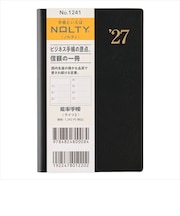 【2026年12月始まり】　ノルティ（NOLTY）　能率手帳ライツ2　定形外　ウィークリーホリゾンタル　1241　黒　月曜始まり