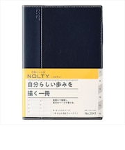 【2026年12月始まり】　ノルティ（NOLTY）　キャレル　B6　ウィークリーホリゾンタル　2041　ネイビー　月曜始まり