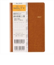 【2026年12月始まり】　ノルティ（NOLTY）　キャレル　A6　ウィークリーバーチカル　2020　キャメル　月曜始まり