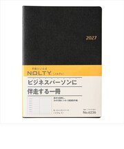【2026年12月始まり】　ノルティ（NOLTY）　リフレ1　A5　ウィークリーレフト　6236　ブラック　月曜始まり