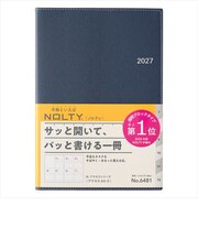 【2026年12月始まり】 ノルティ(NOLTY) アクセス5 A5 ウィークリーブロック 6481 ネイビーブルー 月曜始まり