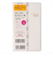 【2026年12月始まり】 ノルティ(NOLTY) マンスリースリム-i アイダにメモ マンスリーブロック 2628 アイボリー 日曜始まり
