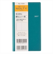 【2026年12月始まり】 ノルティ(NOLTY) ポケットカジュアル1 定形外 ウィークリーレフト 1504 サーフグリーン 月曜始まり