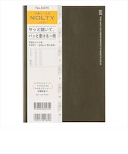 【2026年12月始まり】　ノルティ（NOLTY）　アクセスマルチプランナー　A5　マンスリーホリゾンタル　6490　カーキ　月曜始まり