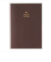 【2027年1月始まり】 ペイジェム(PAGEM by NOLTY) メモリー(日記) A6 デイリー1日1ページ 8503 チョコレート 日曜始まり