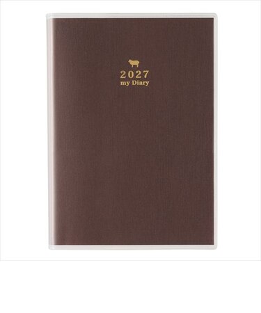 【2027年1月始まり】　ペイジェム（PAGEM　by　NOLTY）　メモリー（日記）　A6　デイリー1日1ページ　8503　チョコレート　日曜始まり