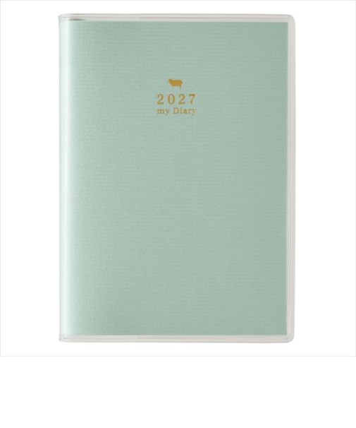 【2027年1月始まり】　ペイジェム（PAGEM　by　NOLTY）　メモリー（日記）　B7　デイリー2日1ページ　8507　ミント　日曜始まり