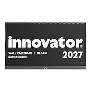 【2027年版・壁掛】 イノベーター(innovator) カレンダー壁掛 L 31437 黒