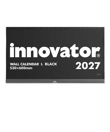 【2027年版・壁掛】　イノベーター（innovator）　カレンダー壁掛　L　31437　黒