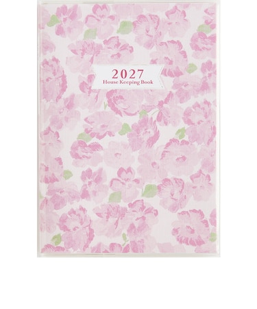 【2026年12月始まり】　高橋書店　しっかり！暮らしのたのしい＊かけいぼ　A5　週計タイプ　31　花柄　月曜日始まり