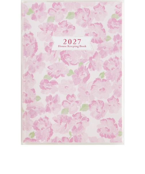 【2026年12月始まり】　高橋書店　しっかり！暮らしのたのしい＊かけいぼ　A5　週計タイプ　31　花柄　月曜日始まり