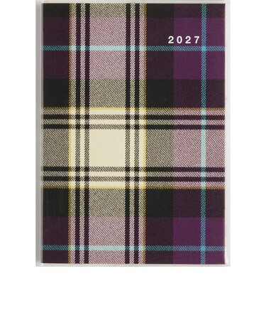 【2026年12月始まり】　高橋書店　クレールインデックス4　B6　マンスリーブロック　387　チェック　月曜日始まり