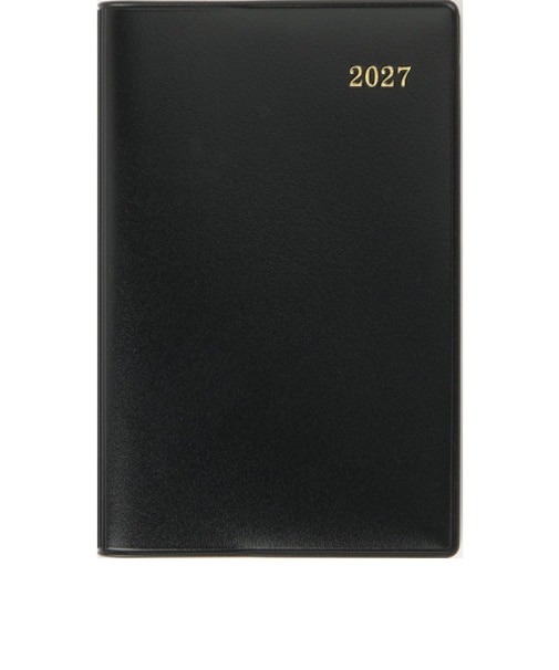 【2026年12月始まり】　高橋書店　ビジネス手帳小型版3　手帳判　ウィークリーホリゾンタル　141　黒　月曜日始まり