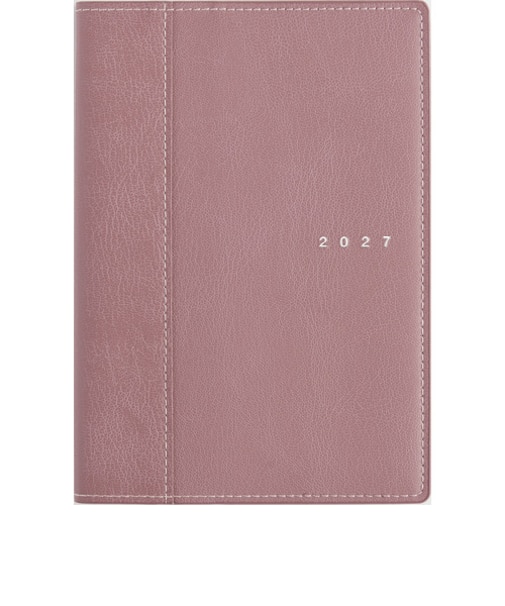 【2027年1月始まり】　高橋書店　シャルム10　B6　ウィークリーバーチカル　360　ライトブリックレッド　月曜日始まり