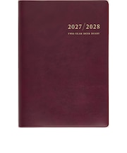 【2027年1月始まり】 高橋書店 2年卓上日誌 A5 デイリー3日1ページ 57 ワイン 各月1日始まり