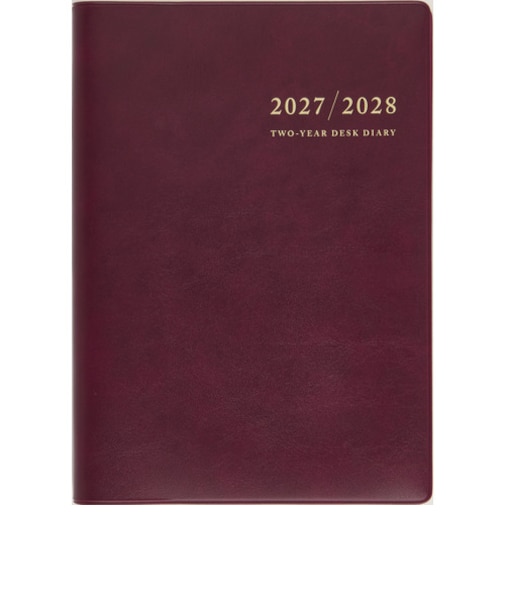 【2027年1月始まり】　高橋書店　2年卓上日誌　A5　デイリー3日1ページ　57　ワイン　各月1日始まり