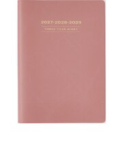 【2027年1月始まり】　高橋書店　3年卓上日誌　A5　デイリー2日1ページ　481　ピンク　各月1日始まり