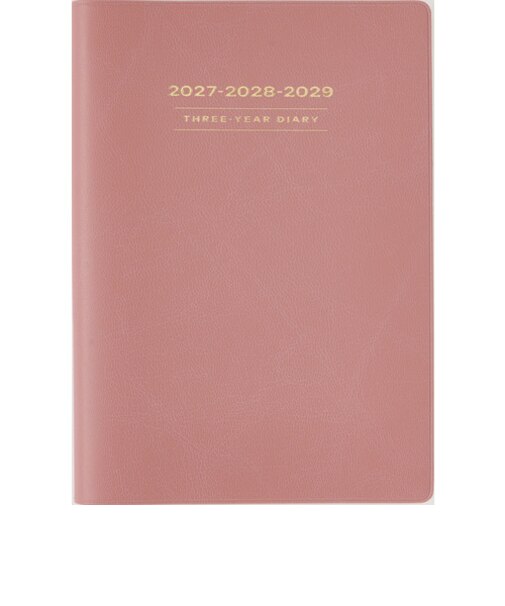 【2027年1月始まり】　高橋書店　3年卓上日誌　A5　デイリー2日1ページ　481　ピンク　各月1日始まり