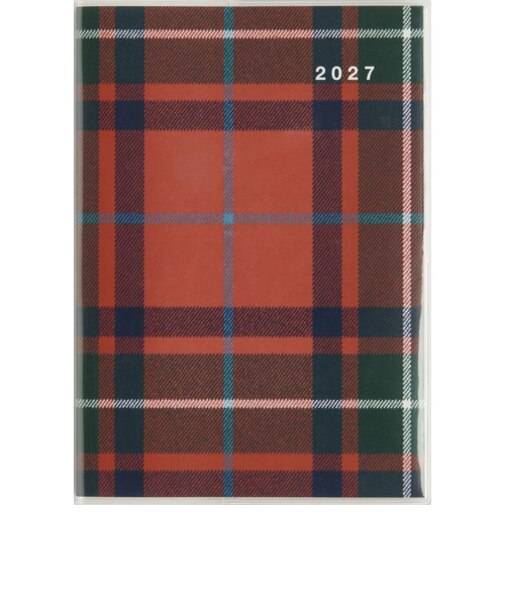 【2026年12月始まり】　高橋書店　クレールインデックス1　B6　マンスリーブロック　384　チェック　日曜日始まり