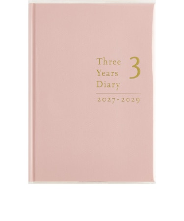 【2027年1月始まり】　高橋書店　3年横線当用新日記　A5　デイリー1日1ページ　21　ローズピンク　各月1日始まり
