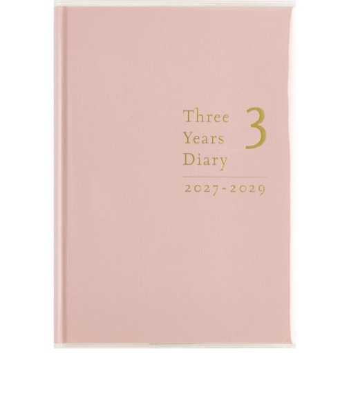 【2027年1月始まり】　高橋書店　3年横線当用新日記　A5　デイリー1日1ページ　21　ローズピンク　各月1日始まり