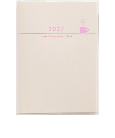 【2027年1月始まり】　高橋書店　Petit　Kakeibo（プチ家計簿）　A6　週計タイプ　34　ピンク　日曜日始まり