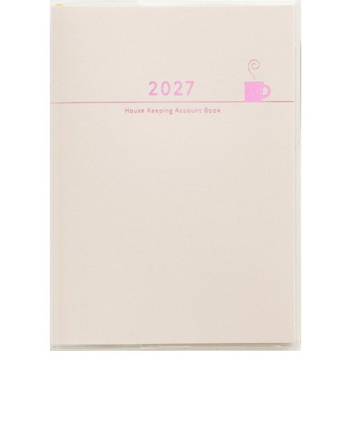 【2027年1月始まり】　高橋書店　Petit　Kakeibo（プチ家計簿）　A6　週計タイプ　34　ピンク　日曜日始まり