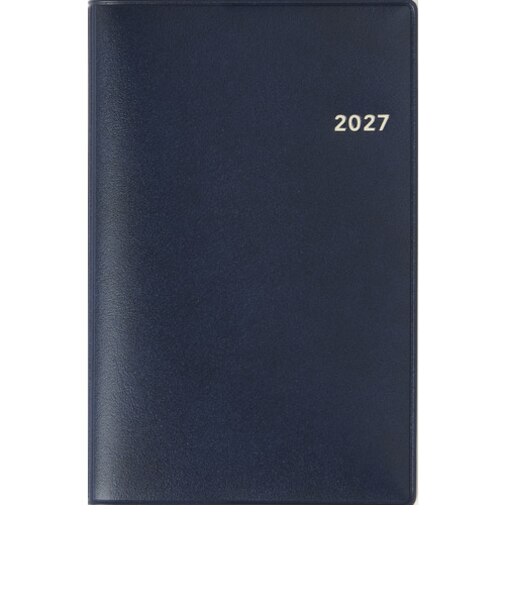 【2026年12月始まり】　高橋書店　ビジネス手帳小型版4　手帳判　ウィークリーホリゾンタル　143　紺　月曜日始まり