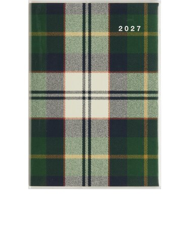 【2026年12月始まり】　高橋書店　クレールインデックス2　B6　マンスリーブロック　385　チェック　日曜日始まり