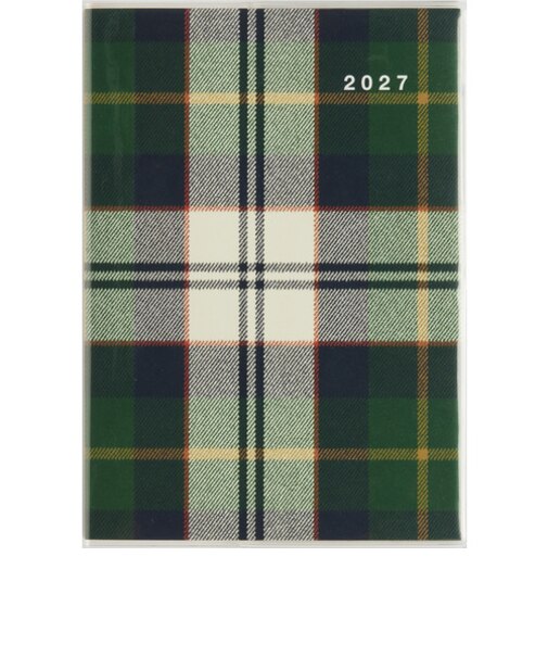 【2026年12月始まり】　高橋書店　クレールインデックス2　B6　マンスリーブロック　385　チェック　日曜日始まり