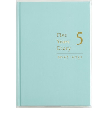 【2027年1月始まり】　高橋書店　5年横線当用新日記　A5　デイリー1日1ページ　22　ミントブルー　各月1日始まり
