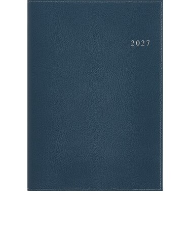 【2026年12月始まり】　高橋書店　デスクダイアリー　A5　ウィークリーレフト　471　紺　月曜日始まり