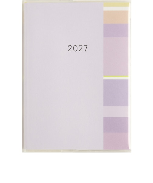 【2026年12月始まり】　高橋書店　ミアクレールコケット5　A6　マンスリーブロック　415　パープル　日曜日始まり