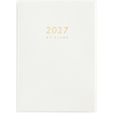 【2027年1月始まり】　高橋書店　マイダイアリー　B6　デイリー1日1ページ　24　白　各月1日始まり