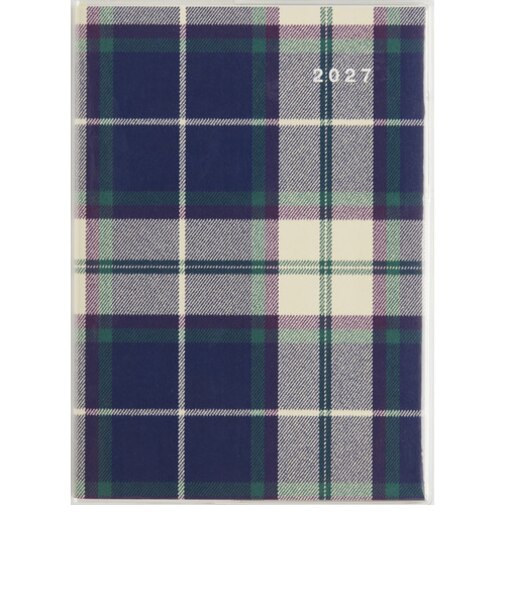【2026年12月始まり】　高橋書店　クレールインデックスグラン1　A5　マンスリーブロック　376　チェック　日曜日始まり